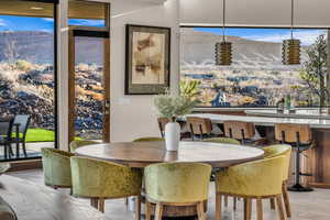 View of dining area