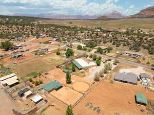 Bird's eye view featuring a mountain view