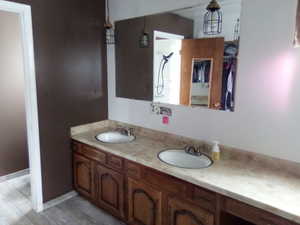Bathroom featuring vanity