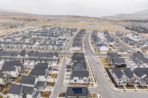 Bird's eye view featuring a mountain view