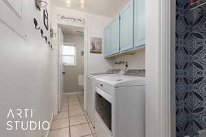 Laundry room with washer and dryer