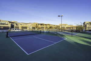 View of tennis court