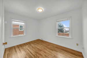 Unfurnished room featuring light hardwood / wood-style floors