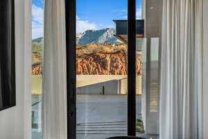 Detailed view of mountains