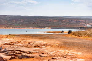 Water view with mountains