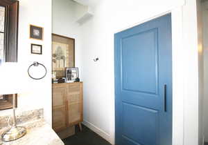 Bathroom with Laundry Room just beyond this door