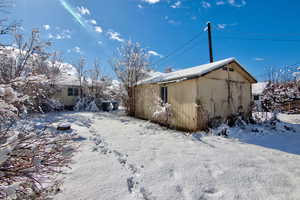 View of snow covered exterior