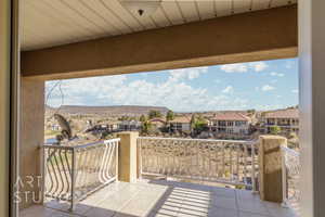 View of patio / terrace featuring a balcony