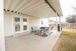 View of patio