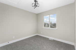 View of carpeted empty room