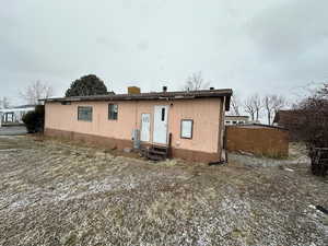 View of rear view of property