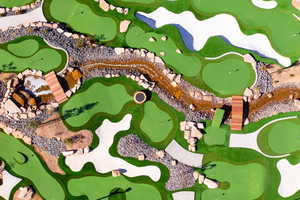 18-hole executive mini golf, discounted fee for homeowners