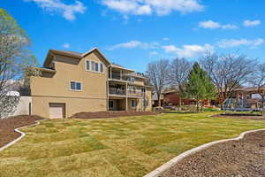 NEW BACKYARD INSTALLED including sprinkler system, curbing and sod!