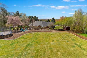 NEW BACKYARD INSTALLED including sprinkler system, curbing and sod!