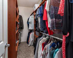 Walk-in master closet