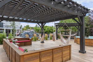 Builtin Outdoor Furniture and Gazebo