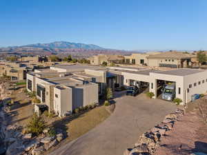 View of front of house with a mountain view