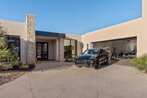 Exterior space with french doors