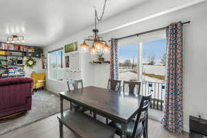 View of dining room