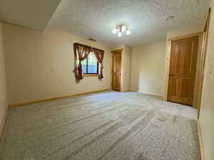 Basement bedroom just off of the kitchen