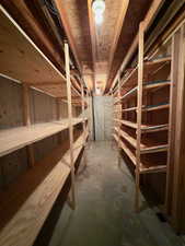 View of large storage room