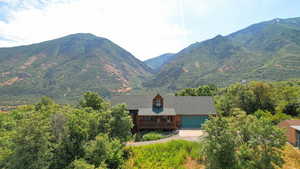 View of house & mountain background