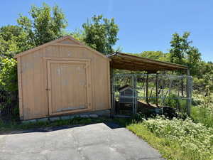 Shed and chicken coop