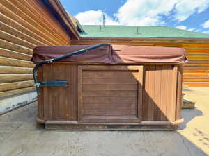 View of included hot tub