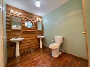 Master bathroom with double sinks