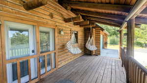 View from the side deck