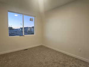 View of carpeted empty room