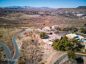 Bird's eye view featuring a mountain view