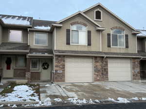 View of front of house featuring a garage