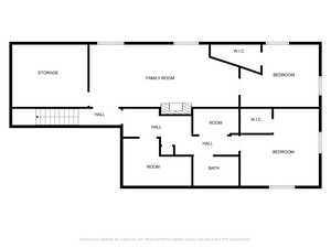 Floor plan-basement  given as estimate only