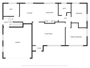 floor plan-main level-given as estimate only