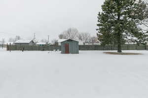 fenced in backyard