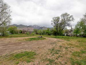 View of mountain feature with a rural view