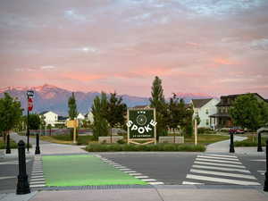 View of community with a mountain view