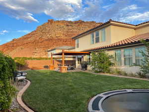 View of yard with a patio area