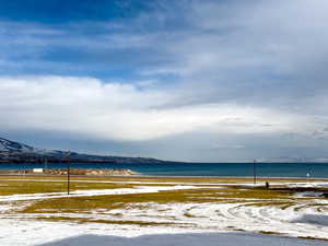 Water view featuring a mountain view