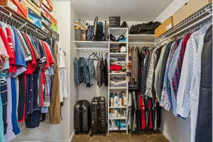 Spacious walk-in closet