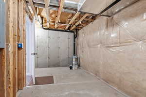 Basement storage and utility room