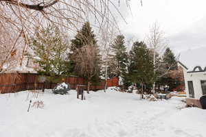 View of snowy yard