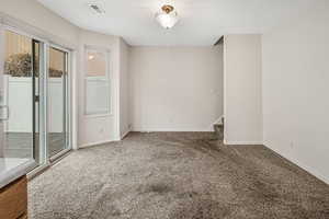 Empty room with carpet