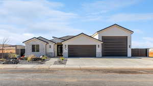 View of front of house featuring a garage