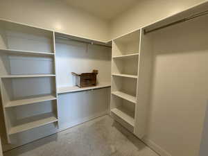 View of spacious closet