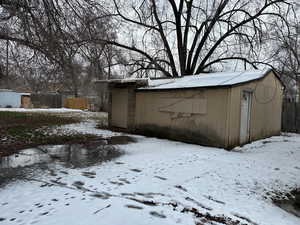 View of snow covered structure