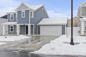 View of front of house featuring a garage