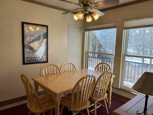 Dining area with beautiful views