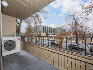 Balcony with ac unit